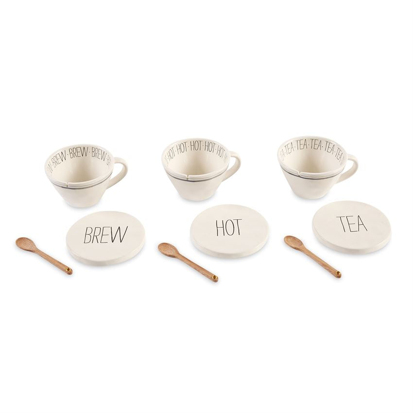 Mud Pie Stoneware Measuring Cup & Spoon Set