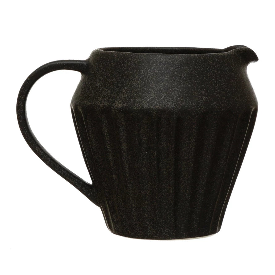 Black Stoneware Pitcher - Cute Chic Serveware